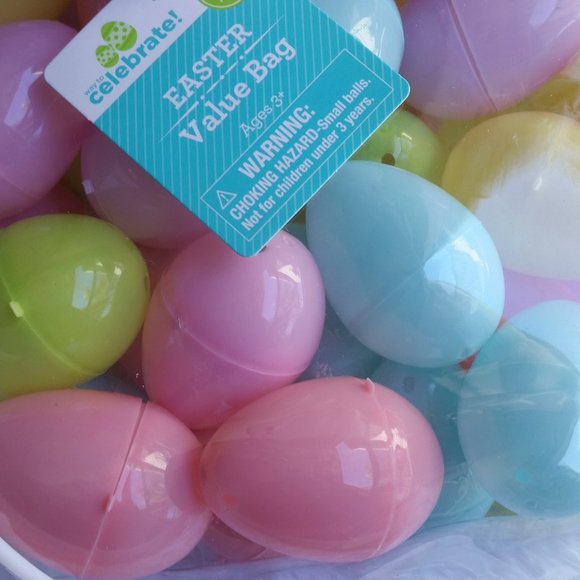 Pink Easter Bunny Bag with Eggs (40 ct) - Picture 2 of 4